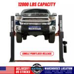 Katool 12000 Lbs Two Post Auto Lift 4HP Single Lock Release 2-Post Car Lift
