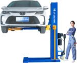 XK M6200 Car Lifts Model 220V Manually Unlock Mobile 6200Lbs Capacity Single Post Lift 36 Months Parts Replacemen - Image 2