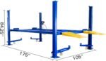 Weize 8500 lbs 4 Post Car Lift with Casters Kits Four Post Parking Lift 4-Post Portable Storage Service Home Parking Lift - Image 5