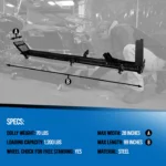 Kendon Folding Scorpion Motorcycle Dolly with Adjustable Wheel Chock - Image 6