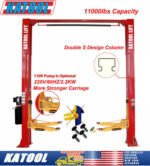 KATOOL 2 Post Lift 11000lbs Two Post Auto Lift Auto Truck Hoist 2-Post Car Lift