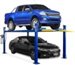Weize 8500 lbs 4 Post Car Lift with Casters Kits Four Post Parking Lift 4-Post Portable Storage Service Home Parking Lift