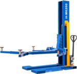 XK M6200 Car Lifts Model 220V Manually Unlock Mobile 6200Lbs Capacity Single Post Lift 36 Months Parts Replacemen