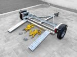 Galvanized Stand Up Car Tow Dolly - Image 2