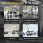 KATOOL 11000lbs Single Point Lock Release Direct Drive Two Post Lift 2 Post Lift Auto Lift 2-post Lift Clear Floor Car Lift, AS110D - Image 5