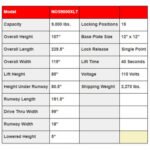 Triumph NOS-9 9,000 lb. 4 Post Lift - Image 9