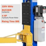 Weize 2 Post Automotive Car Lift, 12,000 lbs Capacity, 220V 4HP Powerful Motor with Single Point Lock Release for Repaire Shop - Image 4