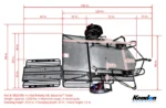 Go! Series Dual Rail Ride-Up Folding Motorcycle Trailer - Image 5