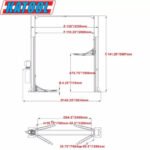 Motooltech ME Two Post Auto Lift 11000lbs Truck Hoist Lift 2- Post Car Lift - Image 12