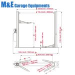 M&E 10000 lbs Two Post Lift 2 Post Lift Auto Lift Car Lift Hoist Equipment - Image 12