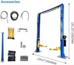 KATOOL 11000lbs 2 Post Car Lift Clearfloor Car Lift Auto Lift 2 Post Lift/Two Post Lift Car Lifts for Home Garage - Image 2
