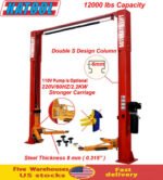 AUTOKATO 12000 lbs 2 Post Lift Auto Lift Garage equipment Shop Home car lift