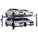 APlusLift 9,000LB 4-Post Double Deck Parking Storage Car Lift - HW-9KDP